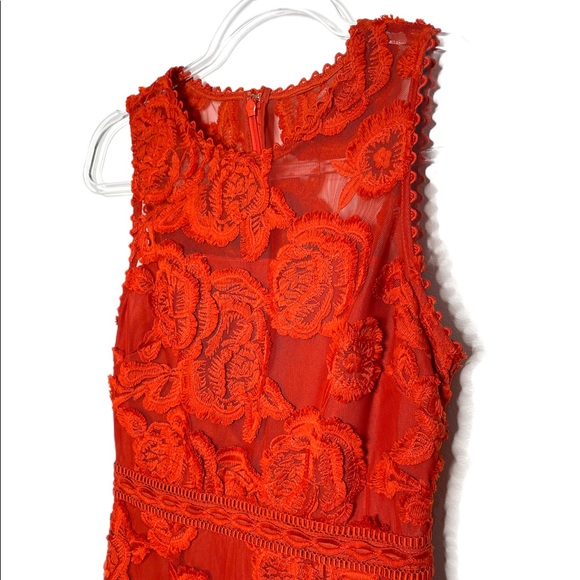 Reiss | NWT Adia Lace Dress Winter Orange US 4 - Picture 10 of 10